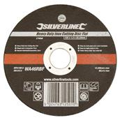 Silverline (276598) Heavy Duty Inox Cutting Disc Flat 125 x 1.2 x 22.23mm