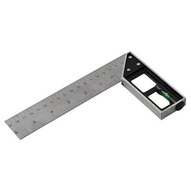 Silverline (282651) Tri & Mitre Square with Spirit Level 150mm