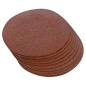 Silverline (298538) Hook and Loop Discs 300mm 60 Grit Pack of 10