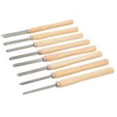 Silverline (303159) Wood Turning Chisel Set 8pce