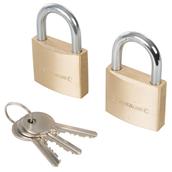 Silverline (307578) Keyed Alike Padlocks 40mm 2pk