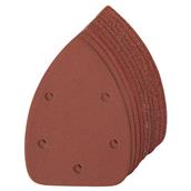 Silverline (336046) Hook and Loop Detail Sander Sheets 140mm Pack of 10 (60g, 80g, 120g and 240g)