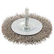Silverline (357148) Rotary Stainless Steel Wire Wheel Brush 75mm