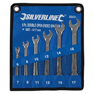 Silverline (380424) Open-Ended Spanner Set 6pce 6 - 17mm