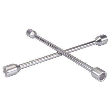 Silverline (380629) 4 Way Cross Wrench 17 19 21 & 23mm