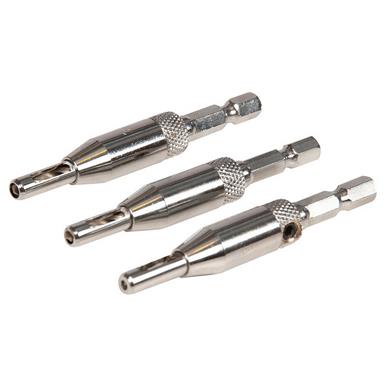 Silverline (380647) Hinge Drill Bit Set 3pce 2 2.8 & 3.6mm