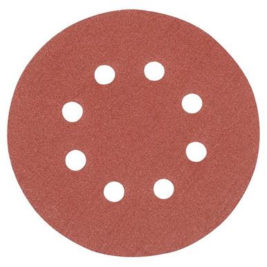 Silverline (382903) Hook & Loop Discs Punched 125mm 120 Grit Pack of 10