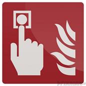 Fixman (417311) Fire Alarm Call Point Symbol Sign 150 x 150mm Rigid * Clearance *