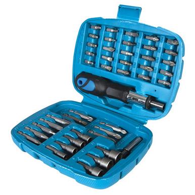 Silverline (427611) Ratchet Screwdriver Bit & Socket Set 45pce 45pce