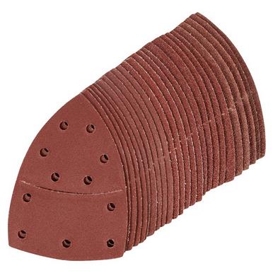 Silverline (427816) Hook & Loop Multi-Sander Sheets 102 x 62mm 93mm Pack of 25 ( 5x 40 60 80 120 180G )
