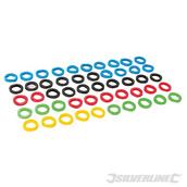 Silverline (431620) Coloured Plastic Key Covers Pack of 50