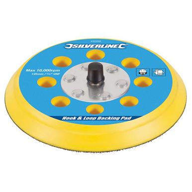 Silverline (432202) Hook & Loop Backing Pad 125mm / 5/16&quot; UNF