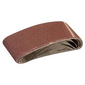 Silverline (433236) Sanding Belts 75 x 533mm 80 Grit Pack of 5