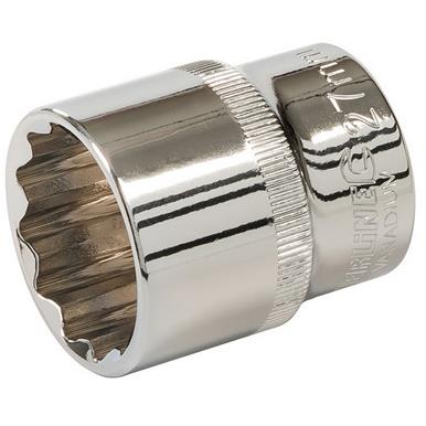 Silverline (436883) Socket 1/2&quot; Drive 12pt Metric 27mm