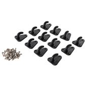 Silverline (441323) Trailer Net Hooks and Stainless Steel Fixings Pack of 12 * DIscontinued Line *