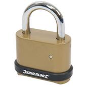 Silverline (472645) Zinc Alloy Combination Padlock 4-Digit 50mm