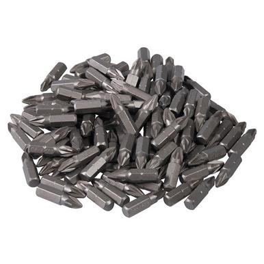 Silverline (486934) Pozidriv Cr-V Screwdriver Bits 100pk PZ2
