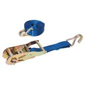 Silverline (493651) Ratchet Tie Down Strap J-Hook 3m x 27mm Rated 350kg Capacity