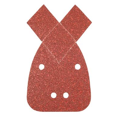 Silverline (536093) Hook & Loop Detail Sander Sheets with 2 Tips 140mm 60 Grit Pack of 10 * Clearance *