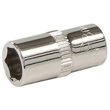 Silverline (545489) Socket 1/4&quot; Drive 6pt Metric 8mm