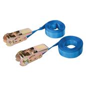 Silverline (566269) Endless Ratchet Tie Down Strap Pack of 2 5m x 25mm Rated 500kg Capacity 1000kg