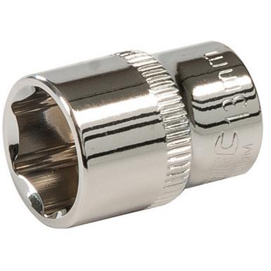 Silverline (568947) Socket 1/4&quot; Drive 6pt Metric 13mm