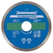 Silverline (571499) Tile Cutting Diamond Blade 110 x 22.23mm Continuous Rim