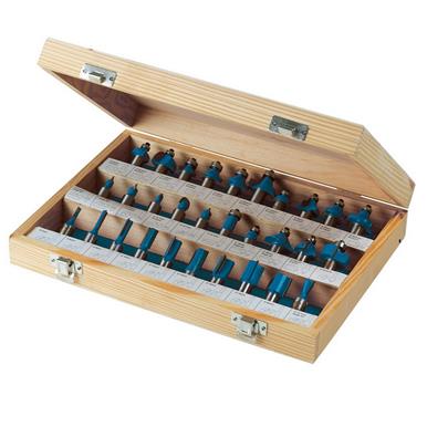 Silverline (580422) 1/2&quot; TCT Router Bit Set 30pce 1/2&quot;