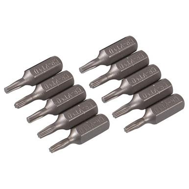 Silverline (581689) Cr-V Screwdriver Bits T10 x 25mm Pack of 10
