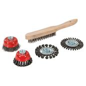 Silverline (589548) Wire Brush Cup and Twist-Knot Wheel Set 5pce