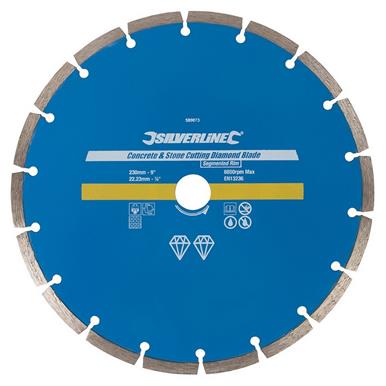 Silverline (589673) Concrete & Stone Cutting Diamond Blade 230 x 22.23mm