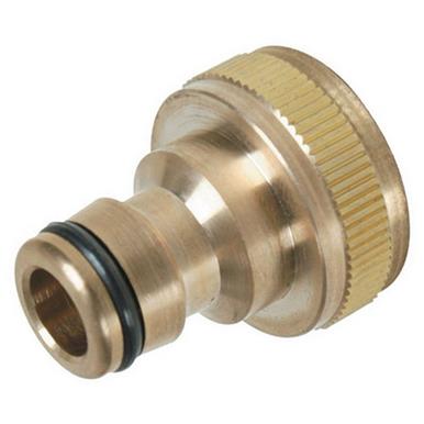 Silverline (598438) Tap Connector Brass 3/4&quot; BSP - 1/2&quot; Male