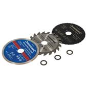 Silverline (604320) Mini Saw Blade Set 3pce 85mm Dia - 15mm Bore