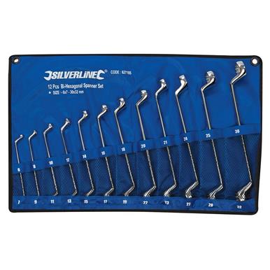 Silverline (627185) Deep Offset Ring Spanners Set 12pce 6 - 32mm