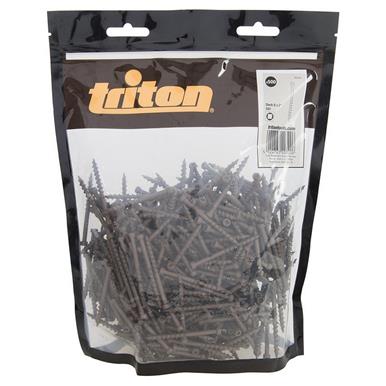 Triton (632291) Deck Pocket-Hole Screws Pan Head Coarse Deck 8 x 2&quot; 500pk