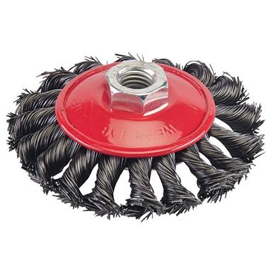 Silverline (633510) Steel Twist-Knot Brush 100mm
