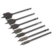 Silverline (633800) Plumbers Flat Bit Set 7pce 10 - 40mm * Clearance *
