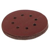 Silverline (633955) Hook and Loop Discs Punched 125mm 80 Grit Pack of 10