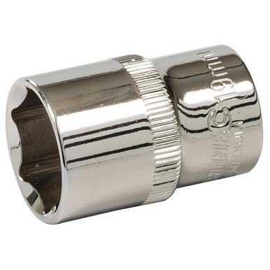 Silverline (637442) Socket 1/2&quot; Drive 6pt Metric 19mm