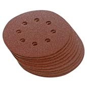 Silverline (647920) Hook and Loop Discs Punched 125mm 60 Grit Pack of 10