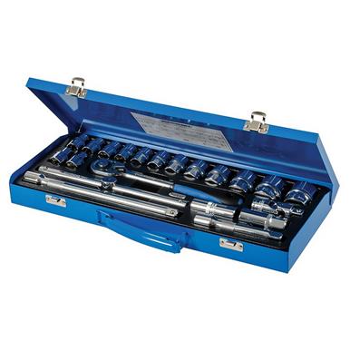 Silverline (675046) Socket Wrench Set 1/2&quot; Drive Metric 21pce 21pce