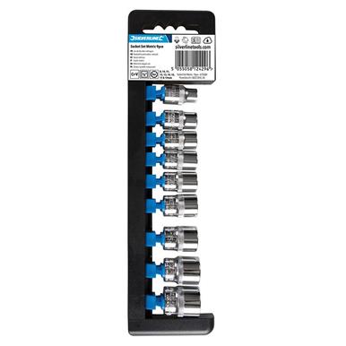 Silverline (675084) Socket Set 3/8&quot; Drive 6pt Metric 9pce 8 - 19mm