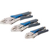 Silverline (675268) Self Locking Soft-Grip Pliers Set 3pce