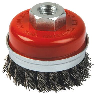 Silverline (675339) Steel Twist-Knot Cup 80mm