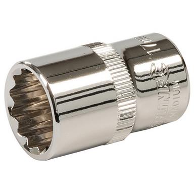 Silverline (676654) Socket 1/2&quot; Drive 12pt Metric 17mm