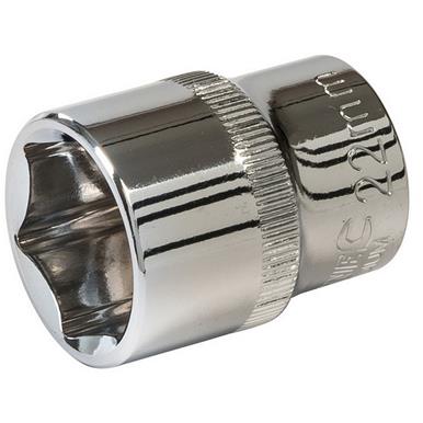 Silverline (677277) Socket 1/2&quot; Drive 6pt Metric 22mm