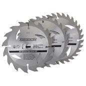 Silverline (704410) 135mm TCT Circular Saw Blades 16T 24T 30T Pack of 3