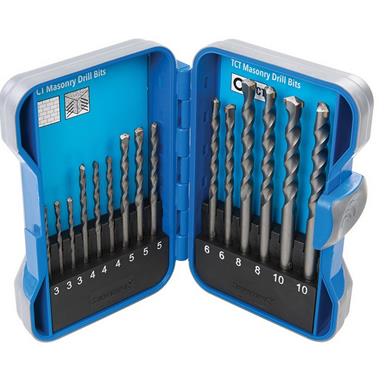 Silverline (723650) TCT Masonry Drill Bit Set 15 Pce 3 - 10mm