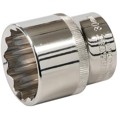 Silverline (736697) Socket 1/2&quot; Drive 12pt Metric 30mm