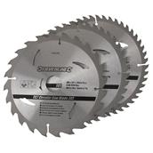 Silverline (749249) TCT Circular Saw Blades 24 40 48T 3pk 200 x 30 - 25 18